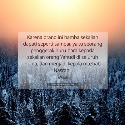 Kisah Para Rasul 24:5 IDN Gambar Ayat Alkitab
