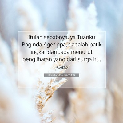 Kisah Para Rasul 26:19 IDN Gambar Ayat Alkitab