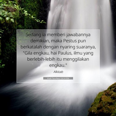 Kisah Para Rasul 26:24 IDN Gambar Ayat Alkitab