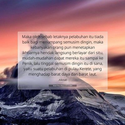Kisah Para Rasul 27:12 IDN Gambar Ayat Alkitab