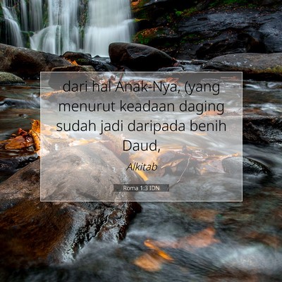 Roma 1:3 Ayat Alkitab Dijelaskan