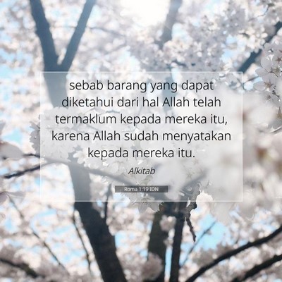 Roma 1:19 Ayat Alkitab Dijelaskan