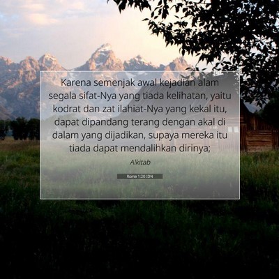Roma 1:20 Ayat Alkitab Dijelaskan