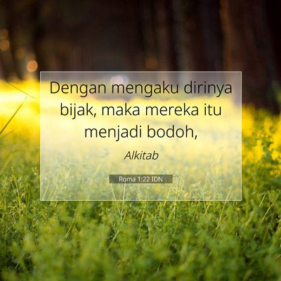 Roma 1:22 Ayat Alkitab Dijelaskan