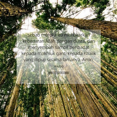 Roma 1:25 Ayat Alkitab Dijelaskan