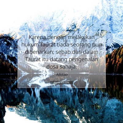 Roma 3:20 IDN Gambar Ayat Alkitab
