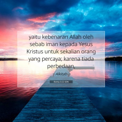 Roma 3:22 IDN Gambar Ayat Alkitab