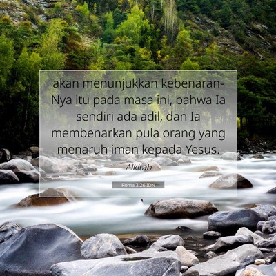 Roma 3:26 Ayat Alkitab Dijelaskan