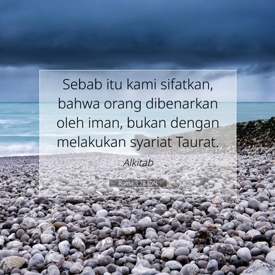 Roma 3:28 IDN Gambar Ayat Alkitab
