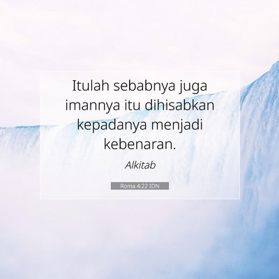 Roma 4:22 Ayat Alkitab Dijelaskan