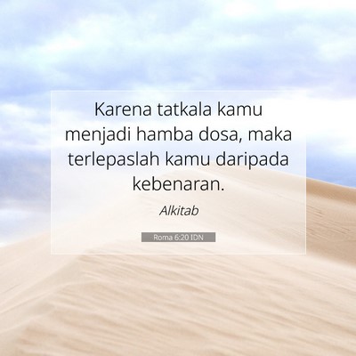 Roma 6:20 Ayat Alkitab Dijelaskan