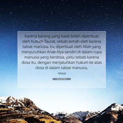 Roma 8:3 IDN Gambar Ayat Alkitab