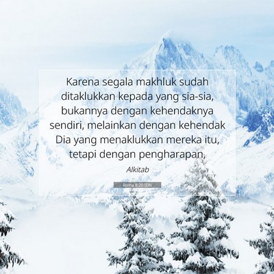 Roma 8:20 IDN Gambar Ayat Alkitab