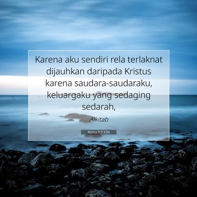 Roma 9:3 IDN Gambar Ayat Alkitab