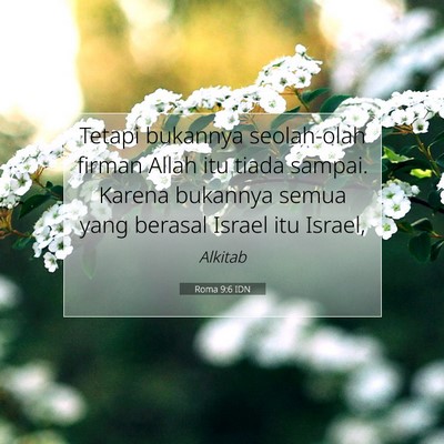 Roma 9:6 IDN Gambar Ayat Alkitab