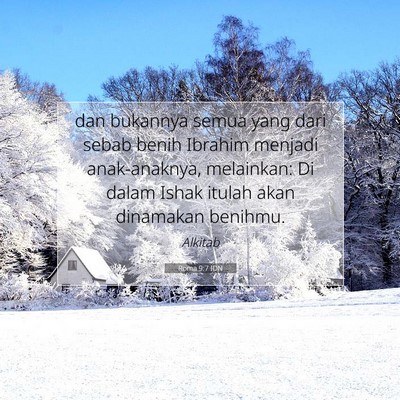 Roma 9:7 IDN Gambar Ayat Alkitab