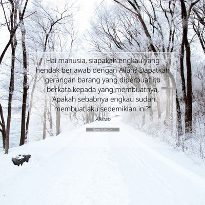 Roma 9:20 IDN Gambar Ayat Alkitab