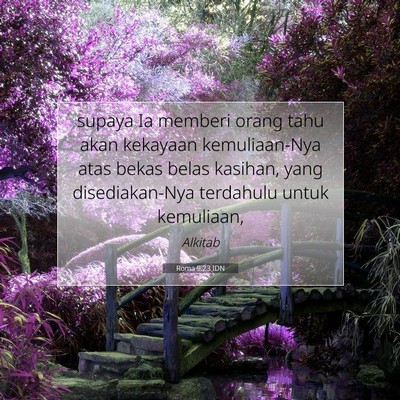 Roma 9:23 IDN Gambar Ayat Alkitab