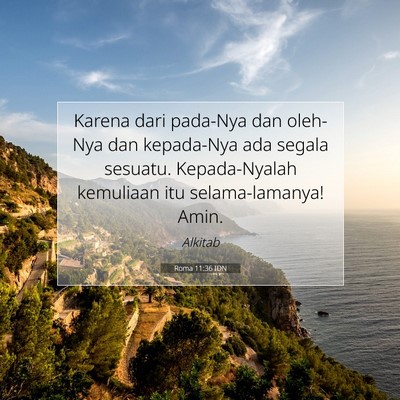 Roma 11:36 IDN Gambar Ayat Alkitab