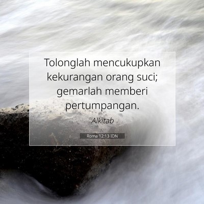 Roma 12:13 IDN Gambar Ayat Alkitab