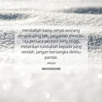 Roma 12:16 IDN Gambar Ayat Alkitab