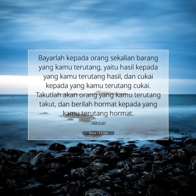 Roma 13:7 IDN Gambar Ayat Alkitab