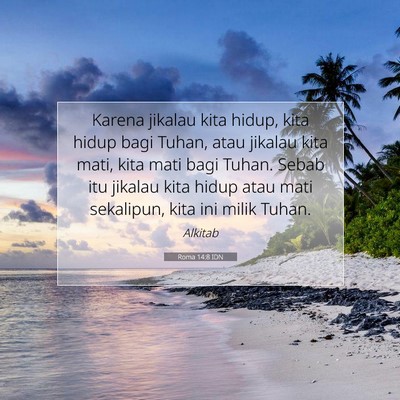 Roma 14:8 IDN Gambar Ayat Alkitab