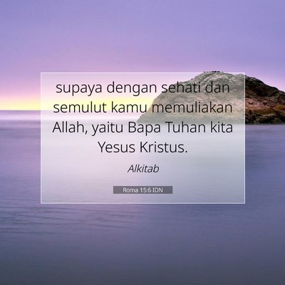 Roma 15:6 IDN Gambar Ayat Alkitab