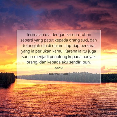 Roma 16:2 IDN Gambar Ayat Alkitab
