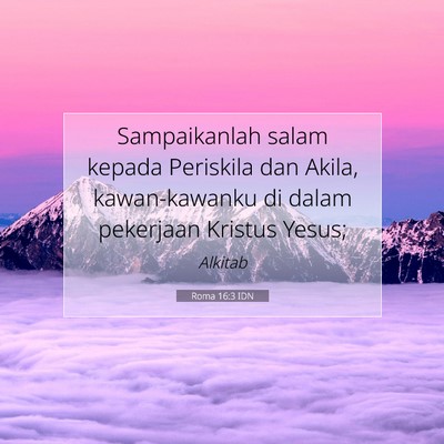 Roma 16:3 IDN Gambar Ayat Alkitab