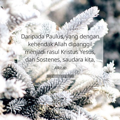 1 Korintus 1:1 Ayat Alkitab Dijelaskan