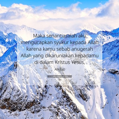 1 Korintus 1:4 Ayat Alkitab Dijelaskan