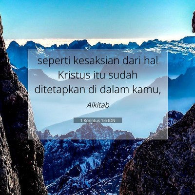 1 Korintus 1:6 Ayat Alkitab Dijelaskan