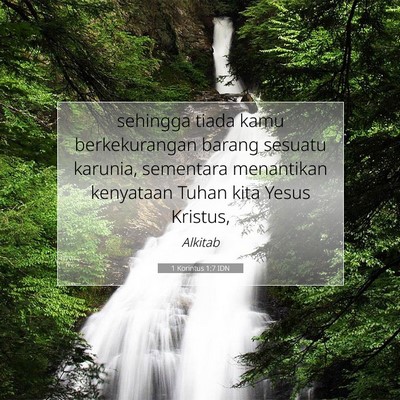 1 Korintus 1:7 Ayat Alkitab Dijelaskan