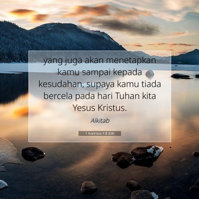 1 Korintus 1:8 Ayat Alkitab Dijelaskan