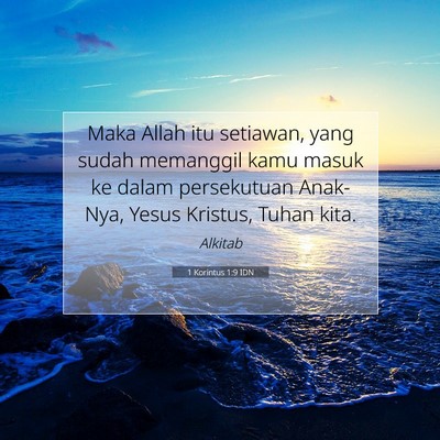 1 Korintus 1:9 Ayat Alkitab Dijelaskan