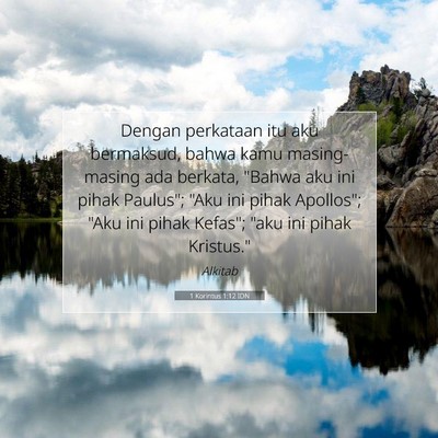 1 Korintus 1:12 Ayat Alkitab Dijelaskan