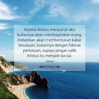 1 Korintus 1:17 Ayat Alkitab Dijelaskan