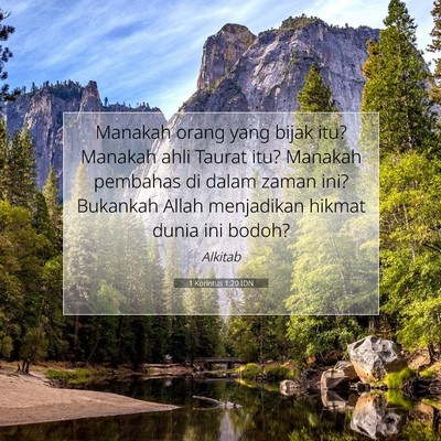 1 Korintus 1:20 Ayat Alkitab Dijelaskan