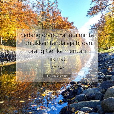 1 Korintus 1:22 Ayat Alkitab Dijelaskan