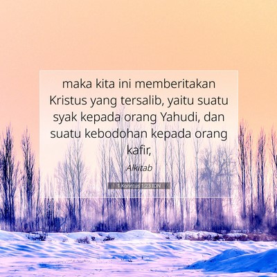 1 Korintus 1:23 Ayat Alkitab Dijelaskan