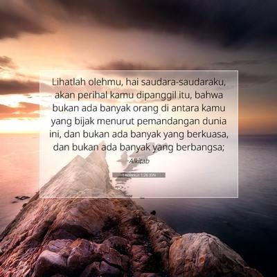 1 Korintus 1:26 Ayat Alkitab Dijelaskan