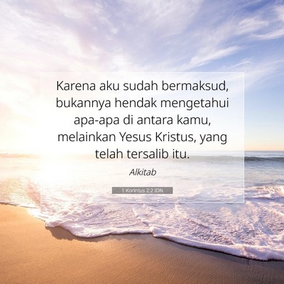 1 Korintus 2:2 IDN Gambar Ayat Alkitab