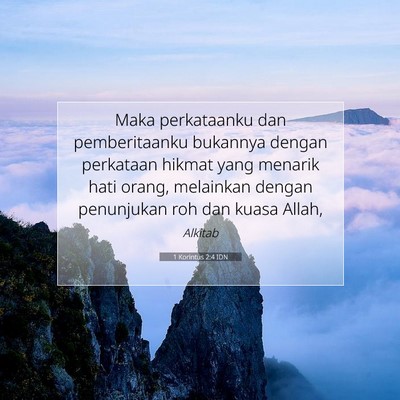 1 Korintus 2:4 IDN Gambar Ayat Alkitab