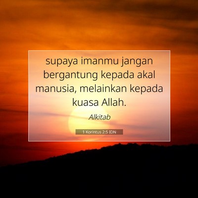 1 Korintus 2:5 Ayat Alkitab Dijelaskan