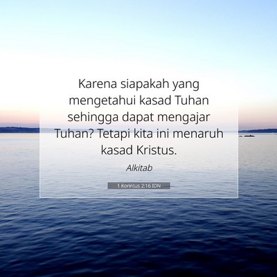 1 Korintus 2:16 Ayat Alkitab Dijelaskan