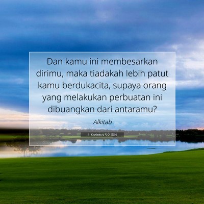 1 Korintus 5:2 IDN Gambar Ayat Alkitab
