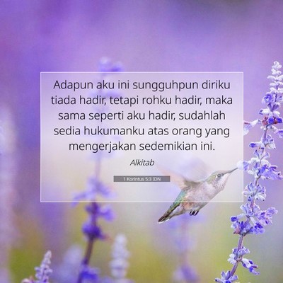 1 Korintus 5:3 IDN Gambar Ayat Alkitab