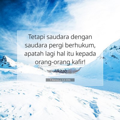 1 Korintus 6:6 IDN Gambar Ayat Alkitab