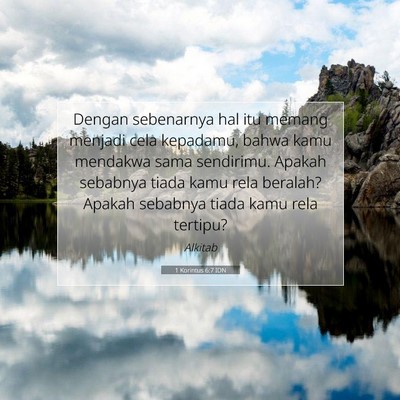 1 Korintus 6:7 IDN Gambar Ayat Alkitab